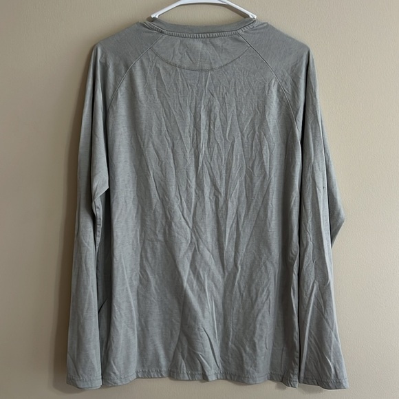 TenTree Men’s Classic Tree Blend Henley Long Sleeve Shirt Grey Heather - Picture 3 of 8